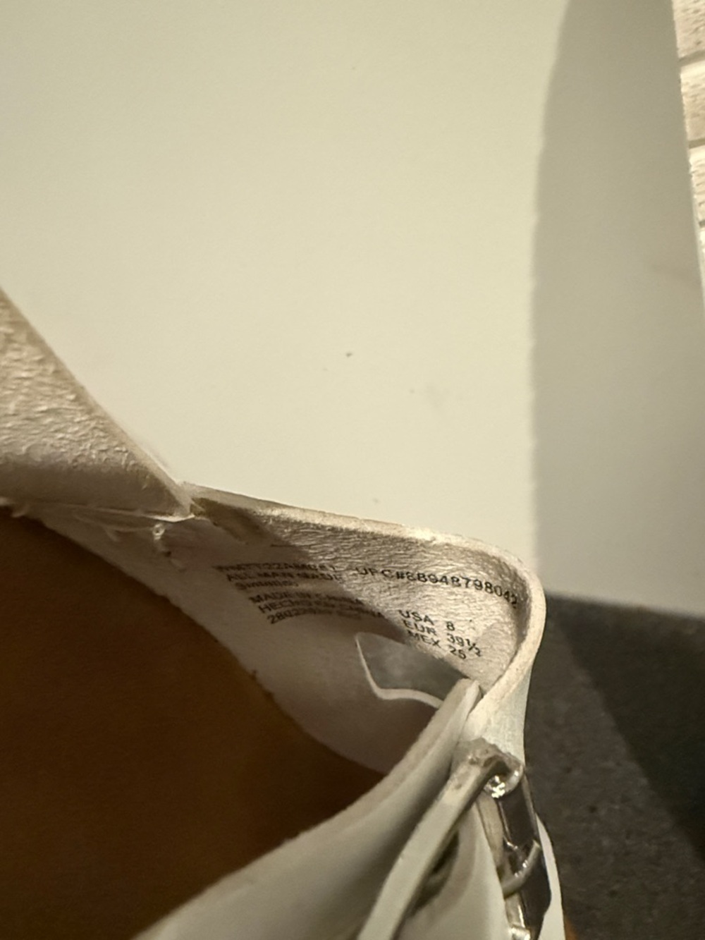 Time and Tru White Double-Buckle Slingback Sandals - Picture 9 of 9